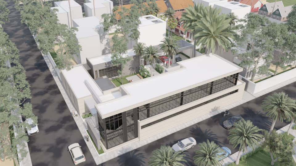 تصميم المبنى التجاري والإداري لشركة تالا